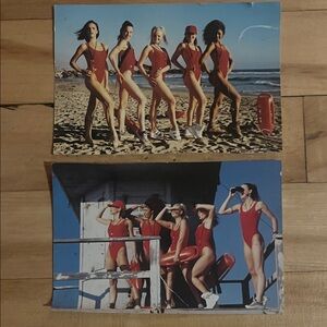 Set of Vintage Postcards of The Spice Girls as lifeguards - from the 1990s